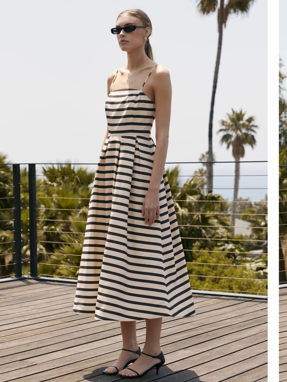English Factory Striped Midi Dress // Size Small NWT - Picture 4 of 7
